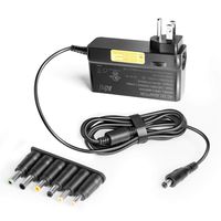 KFD 48V 1A 48W Universal AC Adapter Power Supply Charger for LED Light LCD Monitor CCTV PoE Switch,PoE Injector DC Plug Size 5.5x2.1mm with 6 Tips 6.5x4.4/6.5x3.0/5.5x2.5/4.8x1.7/4.0x1.7/5.5x3.0mm