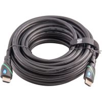 Top Dog Cables - TD-07BKGR35- Premium 35 Foot High Speed HDMI Cable with Ethernet - Black/Green - 3D HD PS3 4 XBOX One 360 DVD TV Blu Ray