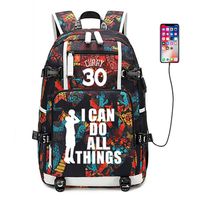 AUGYUESS Basketball Player Star Backpack School Bag Daypack Bookbag Shoulder Bag Laptop Bag