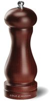 COLE & MASON Capstan Wood Pepper Grinder - Wooden Mill Includes Precision Mechanism, 6.5 inch