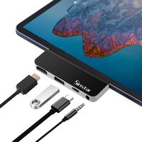 Sinstar USB C Hub for iPad Pro 2018 MacBook Pro Samsung S8 S9 S10 Microsoft Surface Go, Multi-Port Adapter with Type C PD Charging, 4K HDMI, USB 3.0 and 3.5mm Headphone Jack (Silver)