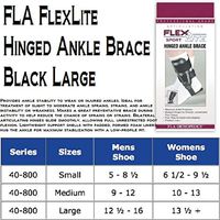 FLEXLITE Sport Articulating Hinged Ankle Brace Large