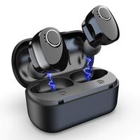 Kelodo Wireless Earbuds with Dual Dynamic Driver, Bluetooth 5.0 in-Ear Headphones, IPX5 Sweatproof, 30 Hours Playtime, Deep Bass + 3D Stereo Hi-Fi Sound Earphones with Mic and Charging Case