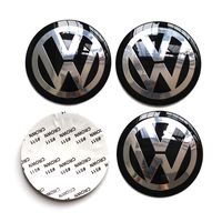 MonboAuto 65mm 2.5" Wheel Center Hub Cap Decals Emblem Stickers for VW Volkswagen Center Caps