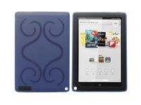iShoppingdeals - for Barnes & Noble Nook HD+ 9-INCH (BNTV600) TPU Rubber Shell Skin Cover Case, Blue