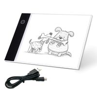 Ligtek Mini LED Light Pad for Animation - USB Powered Light Box Dimmable Brightness Light Board, Apply to Flip Book Kit Cartoon Flipbook Creation