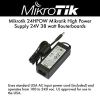 Mikrotik 24HPOW High power 24V 1.6A Power Supply + power plug
