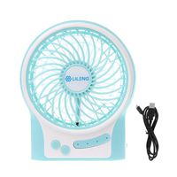 RGBIWCO - Portable Handheld USB Rechargeable Fan, LILENG Battery Operated or USB Powered Fan, Handheld Fan with Internal and Side LED Light, Personal Cooling for Traveling, Boating, Fishing, Camping