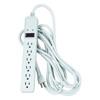 Fellowes 6-Outlet Office/Home Surge Protector, 15 Foot Cord, 450 Joules (99036) (2-Pack)