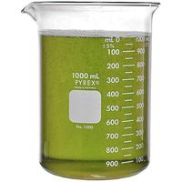 Pyrex Glass Griffin Beaker, Low Form, Measuring, 1,000 mL
