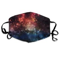 Hateone Unisex Unique Mouth Mask - Cool Galaxy Space Art Polyester Anti-dust Masks - Fashion Washed Reusable Face Mask for Outdoor Cycling
