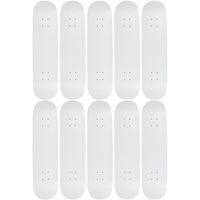 Moose 10 Count 7.5" Blank Skateboard Deck Dipped White 7-Ply Canadian Maple