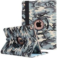 YiMiky iPad 10.2" 7th Gen Case, 360 Degree Rotating PU Leather Stand Folio Case PU Leather Book Flip Smart Protective Cover Slim Fit for 2019 New iPad 7 10.2 inch for Women Men Kids, Grey