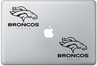 Broncos Denver FlashDecals0490 Set Of Two (2x) , Decal , Sticker , Laptop , Ipad , Car , Truck