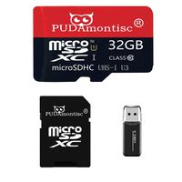 32GB Micro SDHC SD TF Memory Card Plus Adapter Pack & Card Reader Ultra High Speed Class 10 TF MicroSDXC 4K Flash - Cell Phone, Drone, Camera