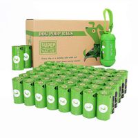 PET N PET Dog Poop Bags Dog Bags for Poop Environmental Friendly Unscented with One Dispenser, Standard and EPI Additive, 720 Counts