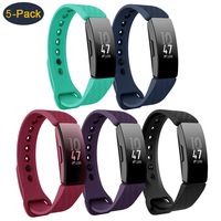 findway Compatible with Fitbit Inspire HR Bands/Fitbit Inspire Band, Adjustable Soft Silicone Inspire Straps for Women Men Sports Replacement Accessories Bands for Inspire/Inspire HR Fitness Tracker