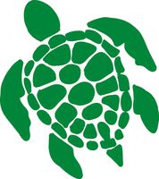 hBARSCI Sea Turtle Vinyl Decal - 5 Inches - for Cars, Trucks, Windows, Laptops, Tablets, Outdoor-Grade 2.5mil Thick Vinyl - Green