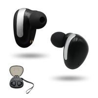 True Wireless Earbuds, Ninperdot Wireless Bluetooth Headphones Touch Control with Noise Cancelling Mic and 1000MA Charging Case (Black)