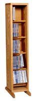 The Wood Shed Solid Oak CD Cabinet, Clear