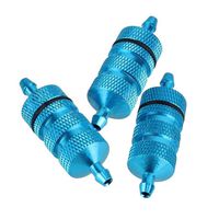 ShareGoo 3PCS RC Aluminum Nitro Fuel Filter for HSP Traxxas 1/8 1/10 Nitro Car Buggy Truck -Blue