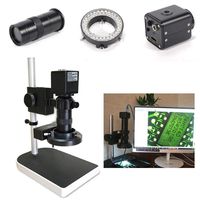 ZHFEISY Digital USB Microscope Camera- Advanced CMOS Sensor Camera 1/3 inch 16MP 1080P HD Digital Industrial Video Microscope Superior Industrial Quality Base