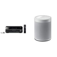 Yamaha 7.2-Channel 4K Ultra HD AV Receiver, Wi-Fi Bluetooth and MusicCast Works with Wireless Speaker for Streaming Music White Works with Alexa