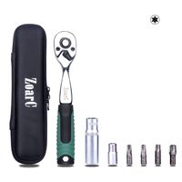 ZoarC Hard Soft Top & Door Removal Tool Kit with Offset Ratchet, Torx Bits for 2 & 4 Door 2007-2019 Jeep Wrangler