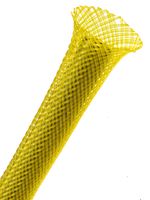 1.5" PET Expandable Braided Sleeving - Color: Yellow - Length: 40FT