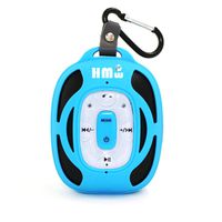 HMW Solar Bluetooth Speaker with Built-in Phone Mic & MP3 - Blue