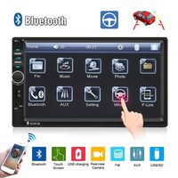 Car Radio-Double Din Car Stereo 7" LCD Touch Screen Car Radio Bluetooth Support Mirror Link/Rear View Camera/DVR/USB/FM/SD/MMC MP3 Indash Radio