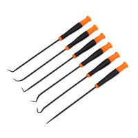 HORUSDY 6pc Pick Set & Hook Set Extra Long O-Ring & Seal Remover Soft Grip Assorted Shapes