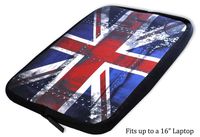 ToolUSA Unionjack 16-inch Laptop Sleeve With British Flag Design: AB-LAP16-UK