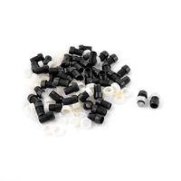 uxcell 50 Pieces Black Plastic 5mm LED Light Mounting Holders Panel
