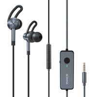 Bowink Active Noise Cancelling Earbuds, Wired Noise Cancelling Earphone in Ear Stereo Awareness Monitor Headphones, 20Hours Playtime 3.5MM Jack Noise Reduction Earbuds with Microphones