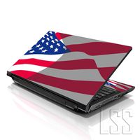 Laptop Skin Shop 15 15.6 inch Laptop Notebook Skin Sticker Cover Art Decal Fits 13.3" 14" 15.6" 16" HP Dell (Free 2 Wrist Pad Included) Others25-1 (USA Flag)