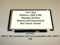 LG Philips LP140WD2(TL)(D4) laptop 14.0" WXGA++ HD+ SLIM. (Or Comaptible Model) LCD LED Display Screen
