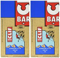 Clif Bar Energy Bar, Chocolate Chip, 2.4-Ounce Bars, 12 Count (Pack of 2)