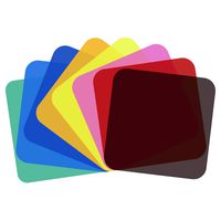 Neewer 8-Pack Lighting Color Filter Transparent Color Correction Filter Sheet in 8 for Neewer SL-12 LED Video Light, 2.9 x 2.9 inches