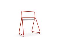 Vibe Interactive Stand for 4K Touchscreen Collaboration Smart Whiteboard, Red, 55"