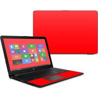 MightySkins Skin Compatible with HP 15t Laptop 15.6" (2017) - Solid Red | Protective, Durable, and Unique Vinyl Decal wrap Cover | Easy to Apply, Remove, and Change Styles | Made in The USA