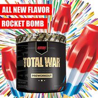 Redcon1 Total War - Pre Workout, 30 Servings, (Rocket Bomb) Boost Energy, Increase Endurance and Focus, Beta-Alanine, 350mg Caffeine, Citrulline Malate, Nitric Oxide Booster - Keto Friendly