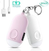 safesound Personal Alarm,Personal Alarms for Women self Defense Siren USB Rechargeable Keychain Alarms-Safety 130db with LED Light Safe Protection Security Devices for Women,Kids,Men,Seniors