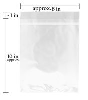 Golden State Art, Pack of 50, Acid-Free 8 3/8 x 10 1/8 inches Crystal Clear Sleeves Storage Bags for 8x10 Photo Framing Mats Mattes