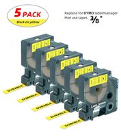 Label Orison-Standard D1 Label Tape 40918 S0720730 Black on Yellow 3/8Inch x 23Feet(9mmx7m) Compatible with LabelManager 160 280 260P 210D 280,5 Cartridges