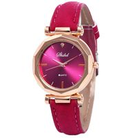 Cliramer Women Quartz Wrist Watch Leather Casual Watch Luxury Analog Quartz Lady Dress Watch (Hot Pink)