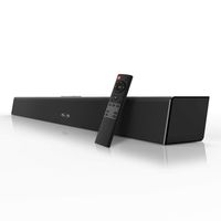 Soundbar, (2018 Updated Version) BYL 80W Sound Bar Wired Bluetooth Wireless Home Audio Theater Speakers (38-Inch, 6 Drivers, Dual Connection Methods, TV Remote, 60 Days Home Trial)