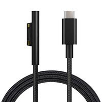 Nylon Braided USB-C Charging Cable Compatible for Microsoft Surface Pro 7/6/5/4/3 Surface Laptop1/2, 45W 15V PD Charging Works with PD Power Supply-1.5 Meters (Cable Only)