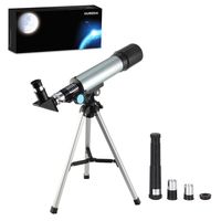 Oumoda Telescope, Travel Scope, 90 X Refractor Telescope, Astronomy Telescope Tabletop Nature Exploration Gifts Toys for Kids, Adults Sky Star Gazing, Birds Watching
