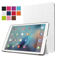 iPad Pro 9.7 Case - Vangoog Smart Case Cover with Trifold Stand for Apple iPad Pro 9.7 Inch 2016 Release Tablet (Auto Wake/Sleep),White